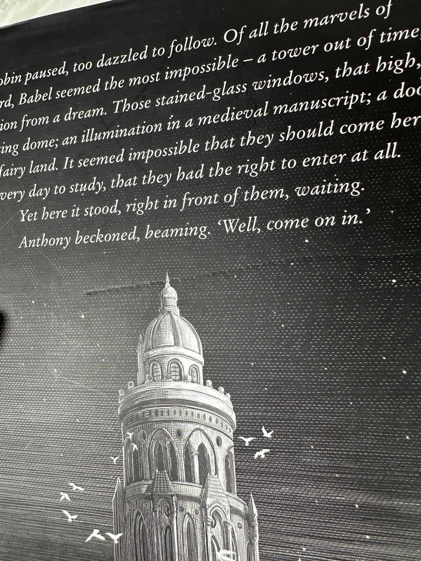 Seconds - Babel by R F Kuang Hand Painted Custom Fore Edge Book