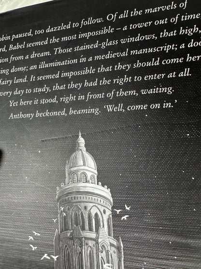 Seconds - Babel by R F Kuang Hand Painted Custom Fore Edge Book