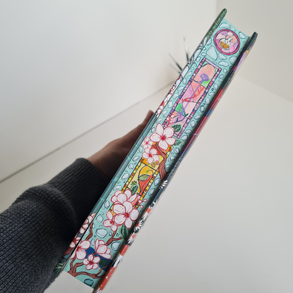 A Curse for True Love by Stephanie Garber Hand Painted Custom Fore Edge Book