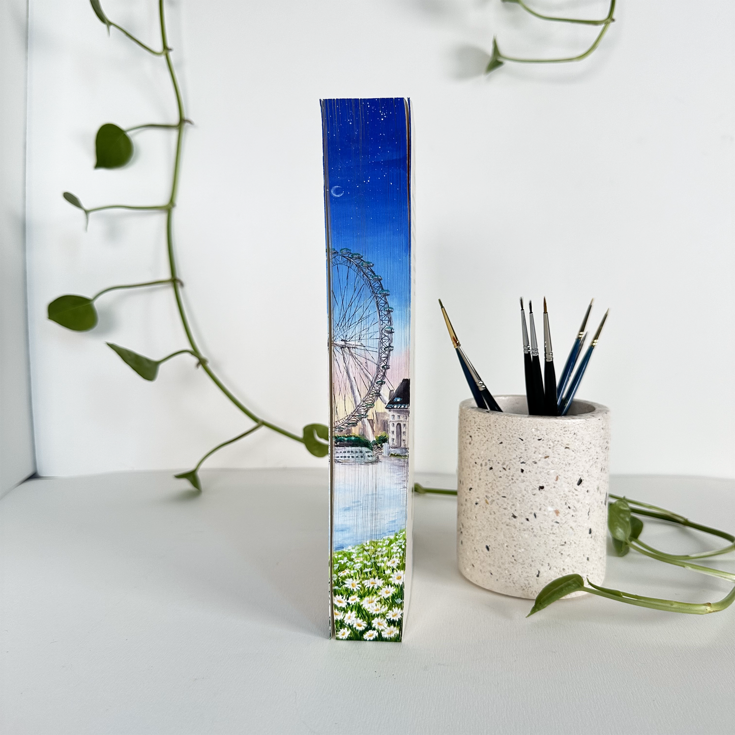Pre-Order - Daisy Haites: The Great Undoing by Jessa Hastings Hand Painted Custom Fore Edge Book