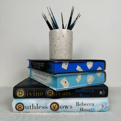 Seconds - Divine Rivals and Ruthless Vows Hand Painted Set by Rebecca Ross with Customizable Quotes