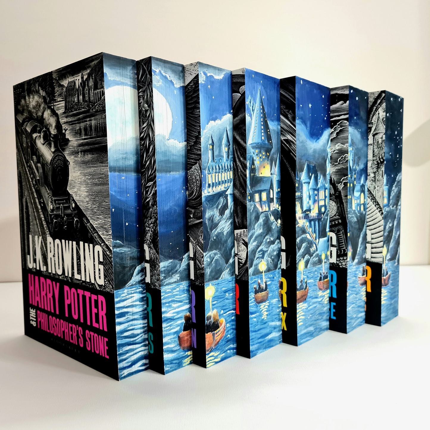 Preorder - Harry Potter Hand Painted Fore Edge Paperback Book Set