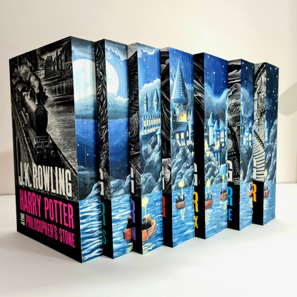 Preorder - Harry Potter Hand Painted Fore Edge Paperback Book Set