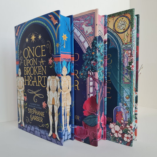 Pre-Order - Once Upon a Broken Heart Set by Stephanie Garber Hand Painted Custom Fore Edge Book