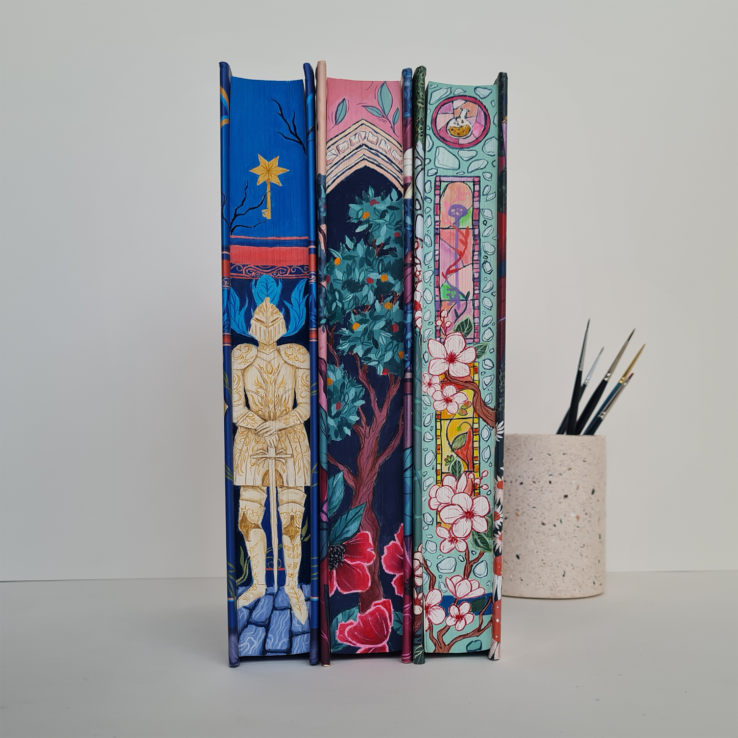 Pre-Order - Once Upon a Broken Heart Set by Stephanie Garber Hand Painted Custom Fore Edge Book