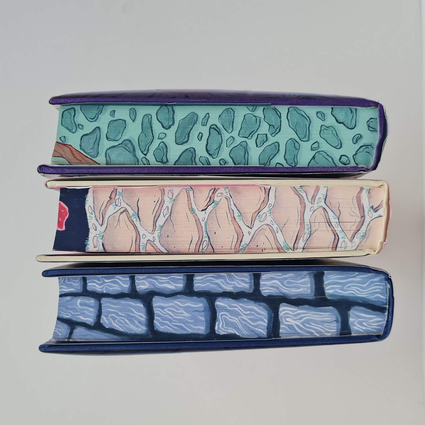 Pre-Order - Once Upon a Broken Heart Set by Stephanie Garber Hand Painted Custom Fore Edge Book
