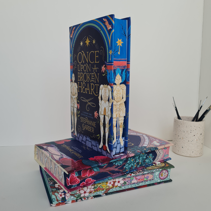 Pre-Order - Once Upon a Broken Heart Set by Stephanie Garber Hand Painted Custom Fore Edge Book