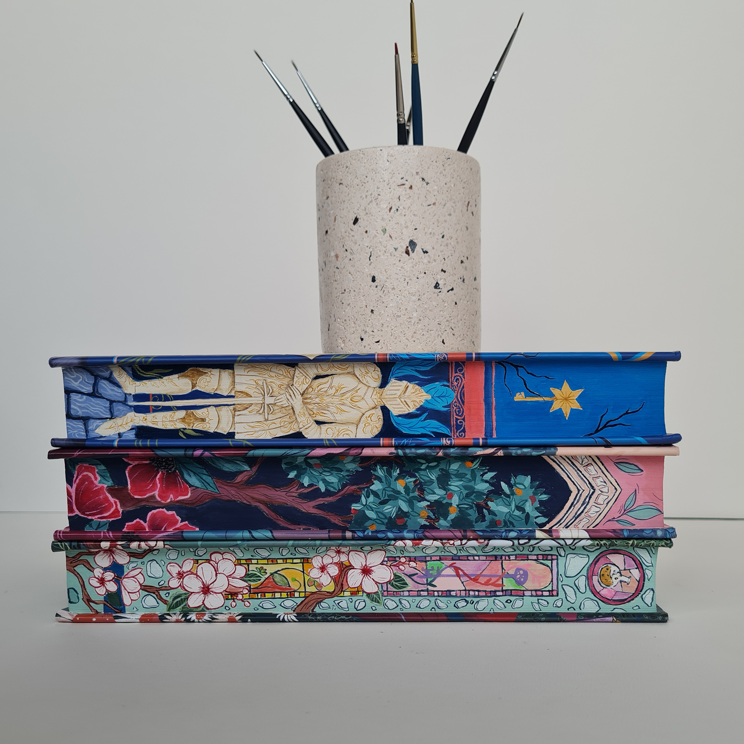 Pre-Order - Once Upon a Broken Heart Set by Stephanie Garber Hand Painted Custom Fore Edge Book