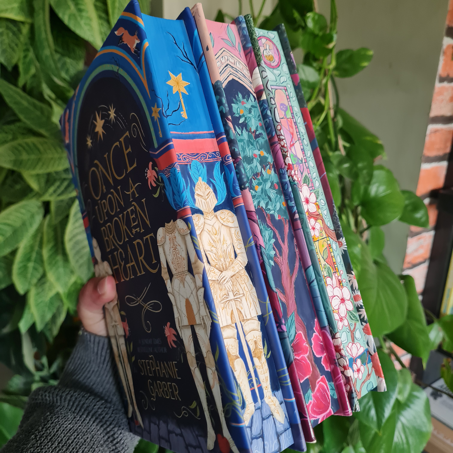 Pre-Order - Once Upon a Broken Heart Set by Stephanie Garber Hand Painted Custom Fore Edge Book