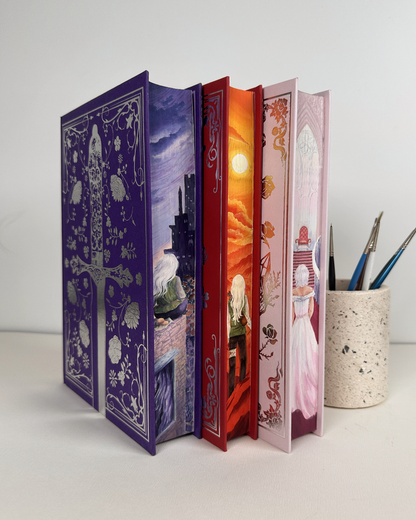 Powerless by Lauren Roberts Hand Painted Fore Edge Special Edition Book Set
