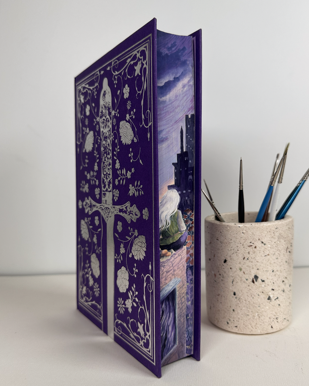 Powerless by Lauren Roberts Hand Painted Fore Edge Special Edition Book Set