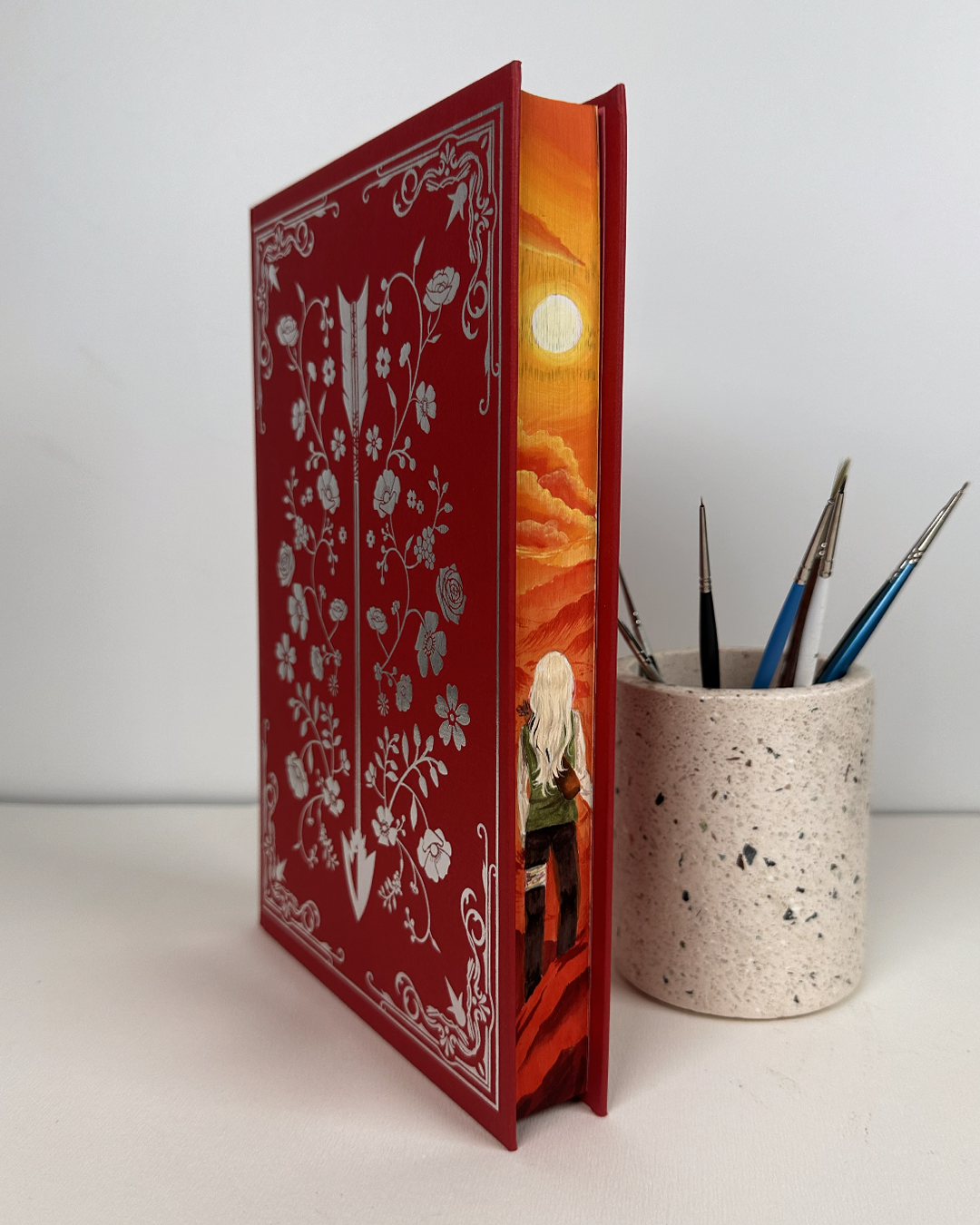 Powerless by Lauren Roberts Hand Painted Fore Edge Special Edition Book Set