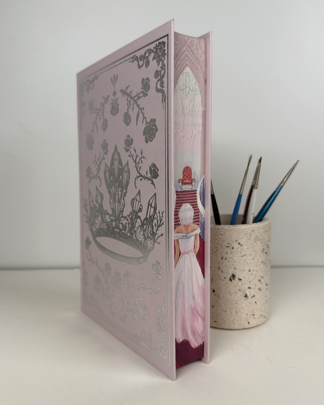 Powerless by Lauren Roberts Hand Painted Fore Edge Special Edition Book Set