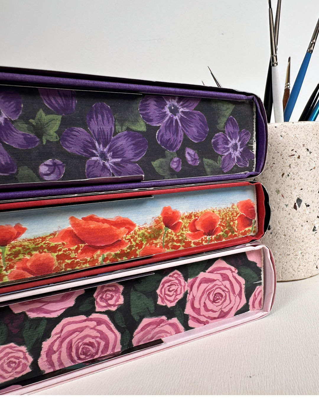 Powerless by Lauren Roberts Hand Painted Fore Edge Special Edition Book Set