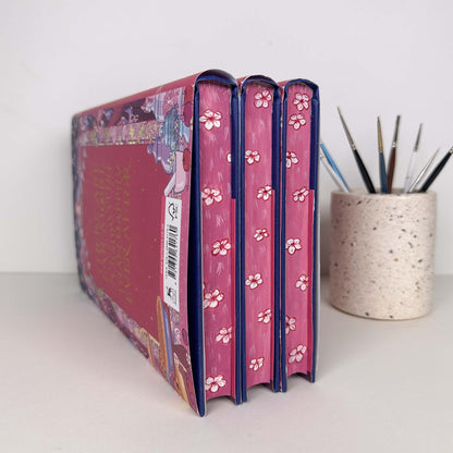 The Mirror of Infinite Endings by Stephanie Garber Hand Painted Custom Fore Edge Book
